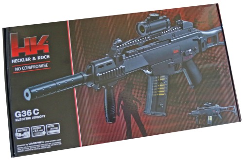 Preview: Heckler & Koch, G36 C Softair Gewehr, elektrisch, < 0,5 Joule, schwarz